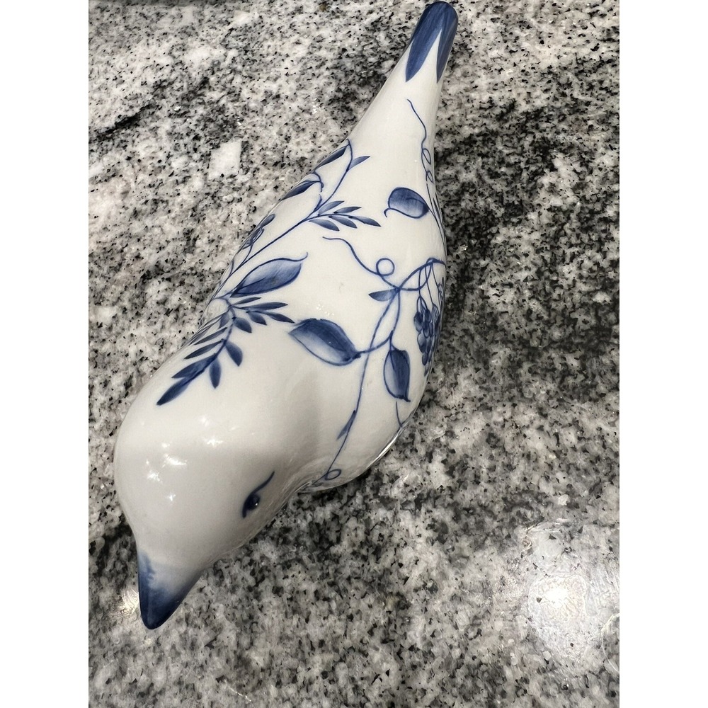 vintage porcelain floral bird